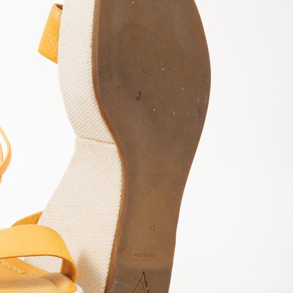 Prada Yellow Platform Beach Theme Appliqué Espadrille Sandals - Picture 5 of 12